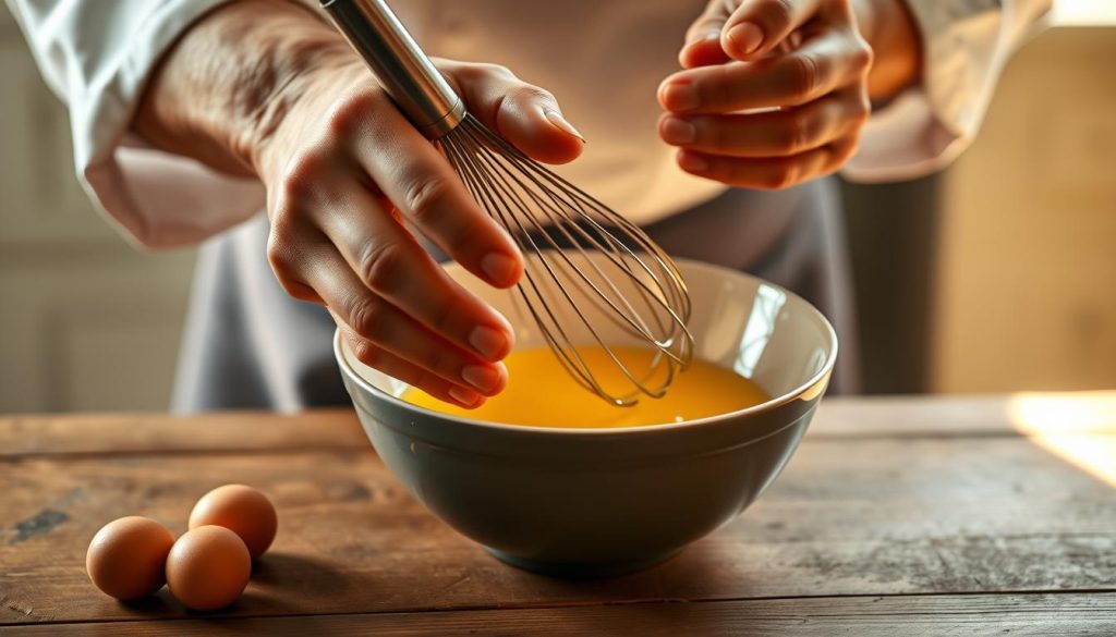 Technique de liaison à l'œuf pour blanquette